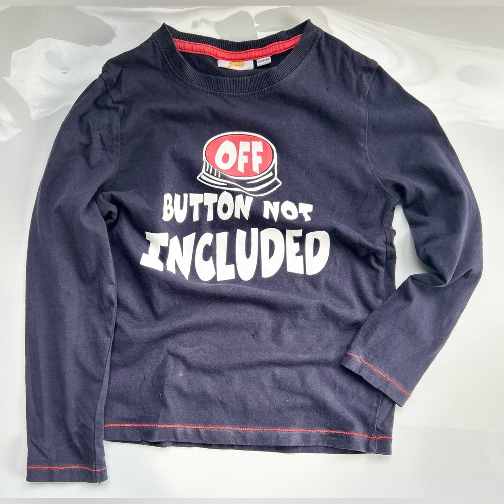 “Off button not included “ shirt